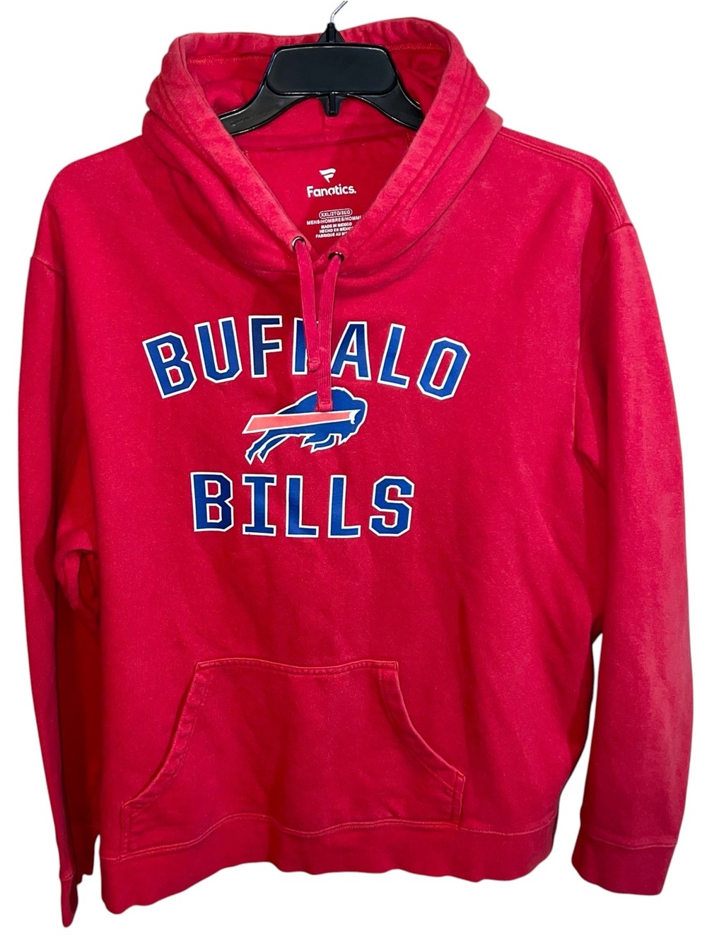 Fanatics Buffalo Bills NFL Hoodie Sweatshirt Men’s 2XL Red Blue White